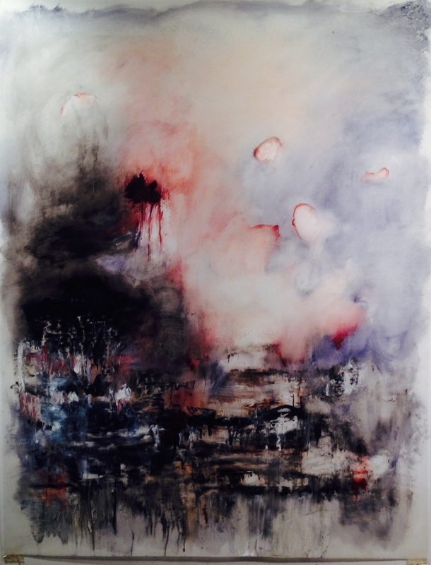 untitled  63" x 42"  oil on mylar sold